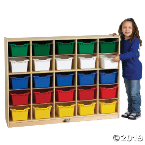 Birch 25 Cubby Tray Cabinet with Assorted Bins (1 Unit(s))