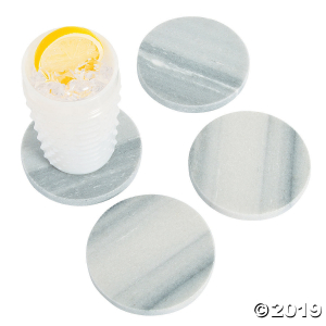 Marble Glass Coaster Set (1 Set(s))