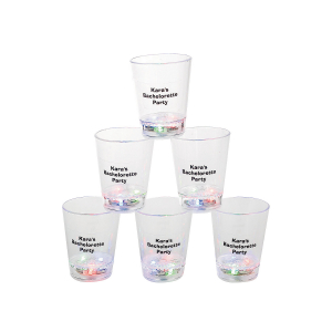 Light-Up Personalized Plastic Shot Glasses (Per Dozen)