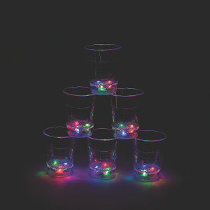 Light-Up Personalized Plastic Shot Glasses (Per Dozen)