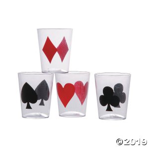 Casino Card Suit Shot Glasses (24 Piece(s))
