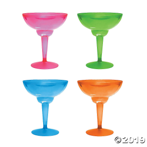 Neon Plastic Margarita Glasses (Per Dozen) Neon Plastic Margarita Glasses (Per Dozen)