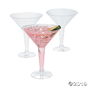 Clear Plastic Martini Glasses (20 Piece(s))