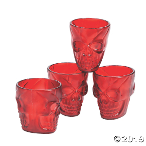 Gothic Halloween Ruby Shot Glasses (1 Unit(s))