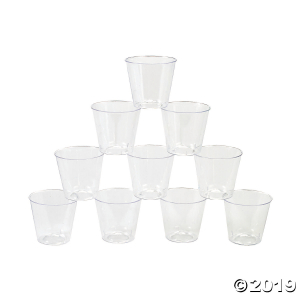 Clear Plastic Mini Shot Glasses - 150 Pc.