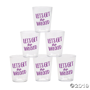 Mermaid Bachelorette Party Plastic Shot Glasses (Per Dozen)