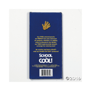 12-Color Colored Pencils - 12 Boxes (Per Dozen)