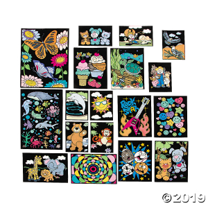 Color Your Own Fuzzy Poster Assortment (24 Piece(s))