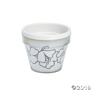 Color Your Own Artist Flowerpots (Per Dozen)