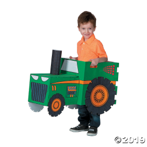 Color Your Own Tractor Box Costume (1 Piece(s))