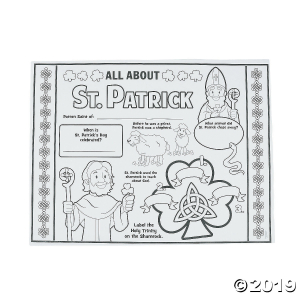 Color Your Own "All About St. Patrick" Posters (30 Piece(s))