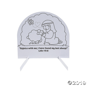 Color Your Own The Lost Sheep Stand-Ups (Per Dozen)