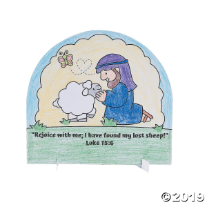 Color Your Own The Lost Sheep Stand-Ups (Per Dozen)