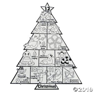Color Your Own 12 Days of Christmas Posters (30 Piece(s))