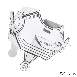 Color Your Own Airplane Box Costume (1 Piece(s))