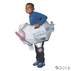 Color Your Own Airplane Box Costume (1 Piece(s))