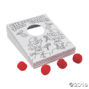 Color Your Own Mini Christmas Cornhole Games (Per Dozen)