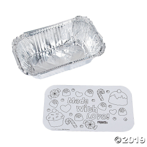 Color Your Own Christmas Loaf Pans (6 Piece(s))