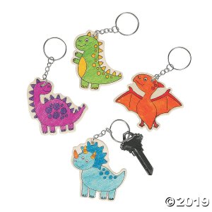Color Your Own Dinosaur Keychains (Per Dozen)