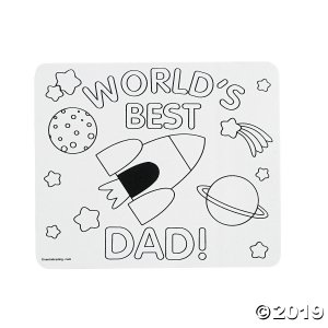 Color Your Own Father's Day Mouse Pads (Per Dozen)