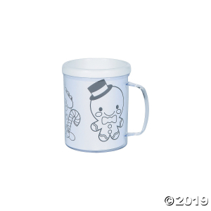 Color Your Own Gingerbread Mugs (Per Dozen)