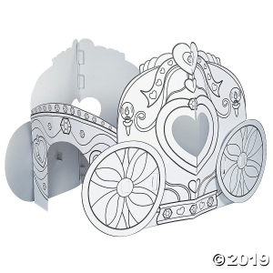 Color Your Own Princess Carriage Playhouse (1 Piece(s))