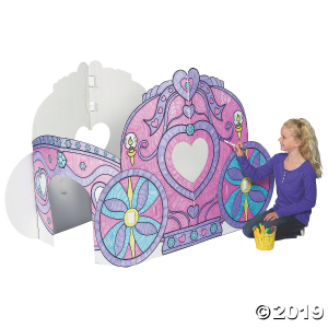 Color Your Own Princess Carriage Playhouse (1 Piece(s))
