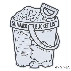 Color Your Own My Summer Bucket List Posters (30 Piece(s))