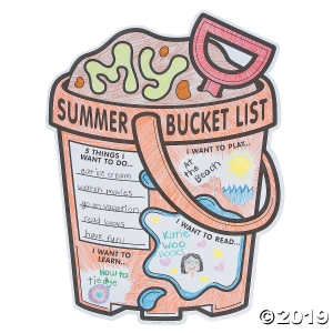 Color Your Own My Summer Bucket List Posters (30 Piece(s))