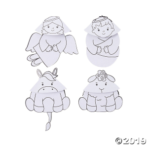 Color Your Own Nativity Corner Bookmarks (Per Dozen)