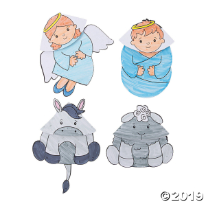 Color Your Own Nativity Corner Bookmarks (Per Dozen)