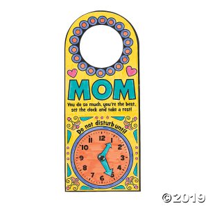 Color Your Own Mother's Day Doorknob Hangers (Makes 12)