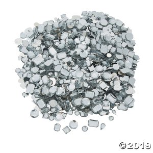 Clear Iridescent Acrylic Gems (8 oz(s))