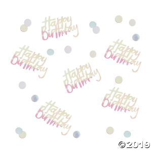 Ginger Ray Iridescent Happy Birthday Confetti (1 Piece(s))