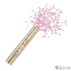 Ginger Ray Large Pink Gender Reveal Confetti Cannon (1 Piece(s))