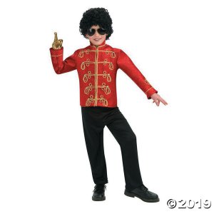 Michael Jackson Military Jacket Boy's Halloween Costume - Small
