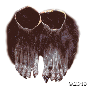 Brown Werewolf Feet (1 Pair)