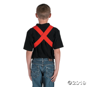 Superhero Red & Yellow Chest Plate Costume (1 Piece(s))