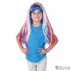 Patriotic Glam Wig (1 Piece(s))