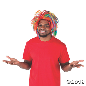 Adult's Rainbow Wig (1 Piece(s))