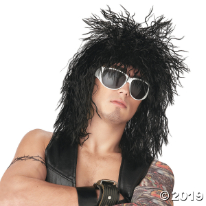 Black Rock Star Wig (1 Piece(s))