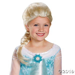 Girl's Disney's Frozen Elsa Wig (1 Piece(s))