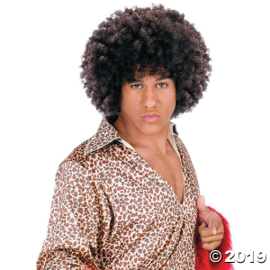 Brown Disco Fro Wig (1 Piece(s))