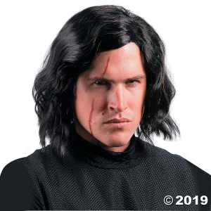 Adult's Star Wars Episode VIII: The Last Jedi Kylo Ren Wig with Scar Tattoo (1 Piece(s))