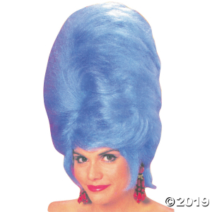 Blue Beehive Wig