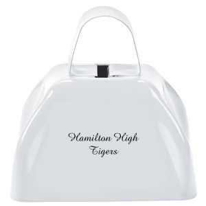Personalized White Cowbells (Per Dozen)