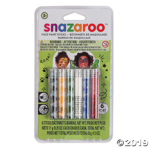 Snazaroo Unisex Assorted Colors Face Paint Sticks - Set of 6 (1 Set(s))