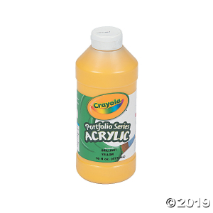 16-oz. Crayola® Washable Yellow Acrylic Paint (1 Piece(s))