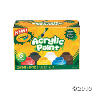 2-oz. Crayola® Assorted Colors Acrylic Paints - Set of 6 (6 Piece(s))