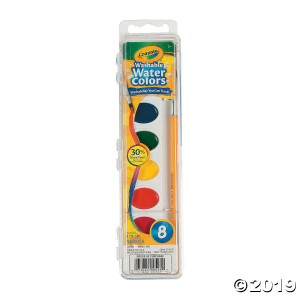 Crayola® Washable Assorted Watercolor Paint Trays - Set of 8 (1 Piece(s))